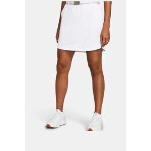 NWT Under Armour White Size 4 Golf Tennis Skirt skort shorts $75 1272345 FLAW